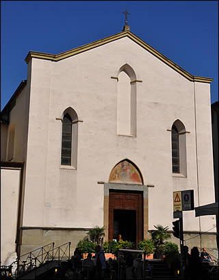 The façade of the church of Sant'Ambrogio