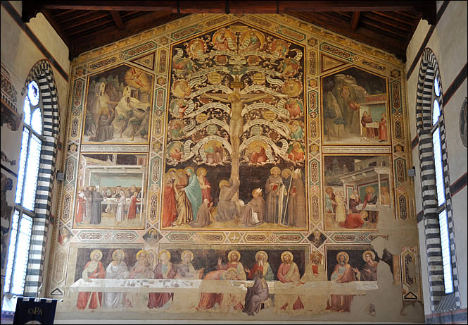 The ancient refectory of Santa Croce