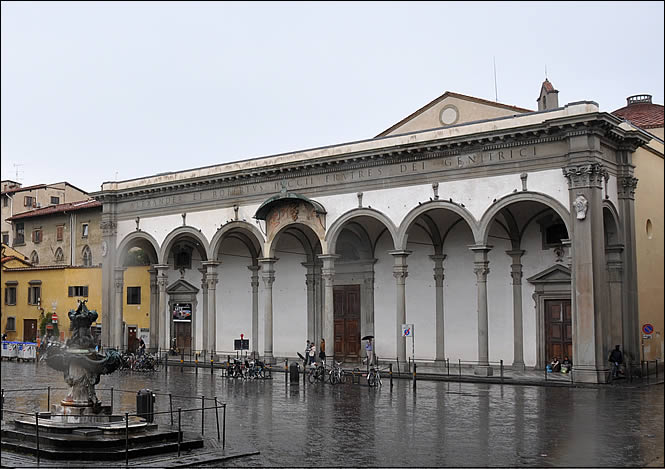 The facade of the church of Santissima Annunziata