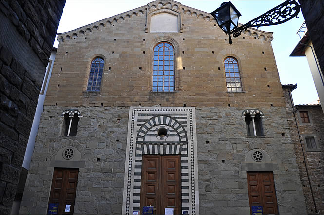The facade of Santo Stefano church