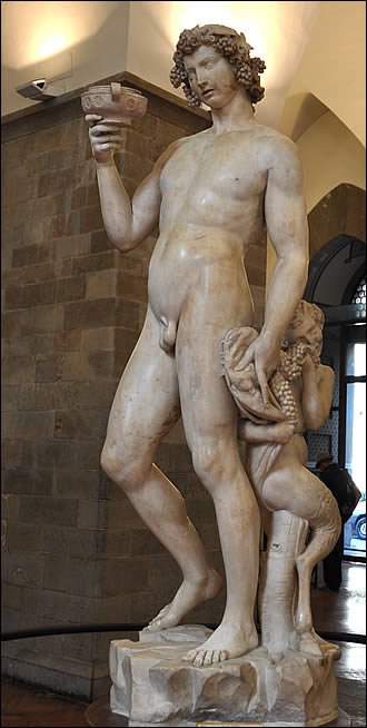 The Bacchus of Michelangelo