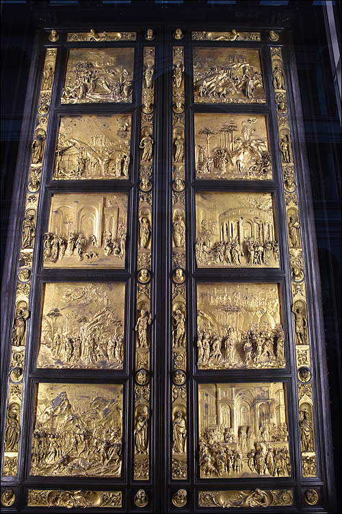 The door of Paradise of the Baptistery of Florence