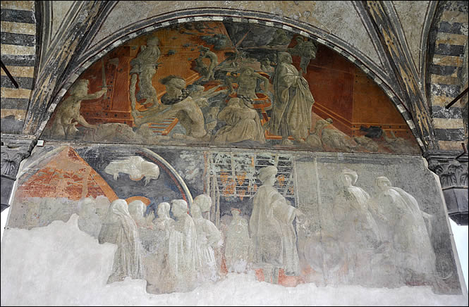 A fresco of the cloister of Santa Maria Novella