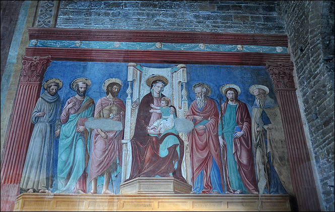 Fresco in the church of San Miniato al Monte
