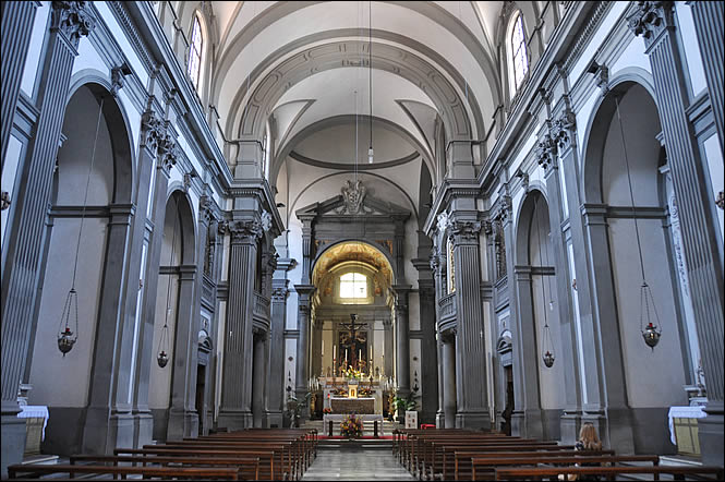 The nave of the church of Santa Felicita