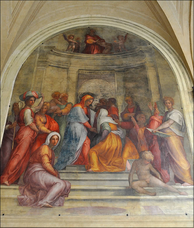 Fresco of the cloister of the Vows of the church Santissima Annunziata