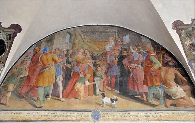 A fresco of the cloister of the dead.