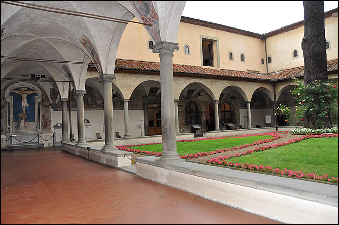 The cloister of the San Marco museum
