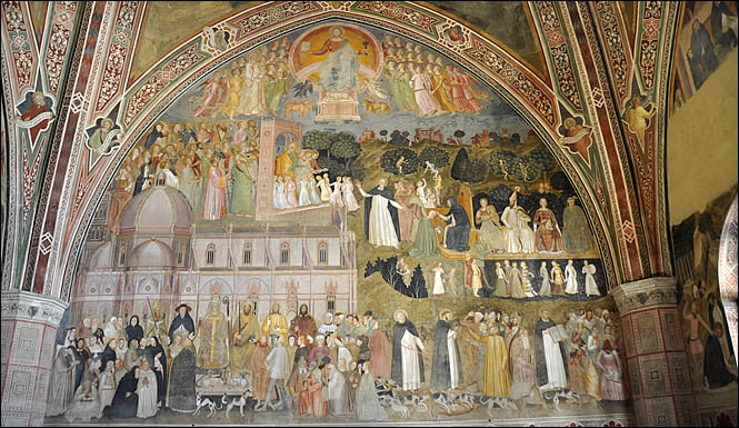 Fresco in the chapel of the Spaniards