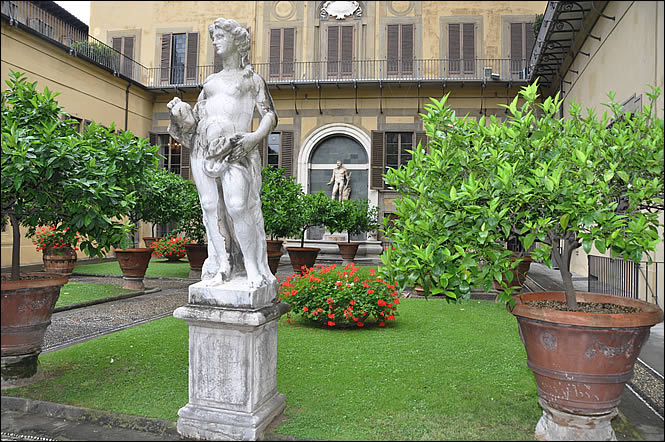 The garden of Palazzo Medici Riccardi